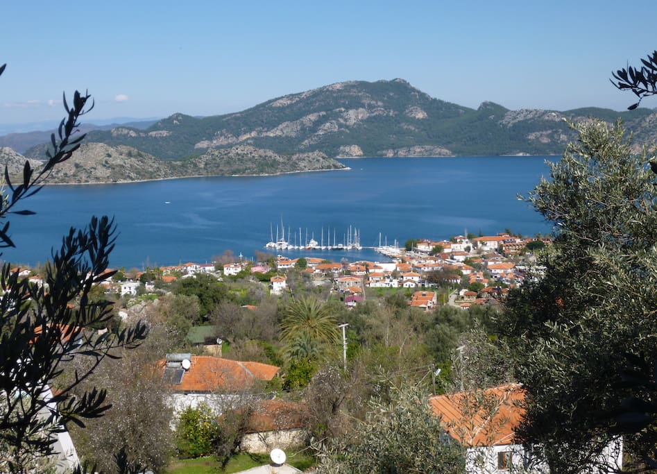 Lovely views of Selimiye Marina, from bedroom #2