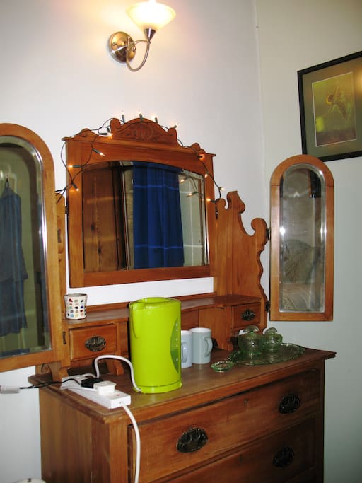 Victorian dressing table with homely comforts