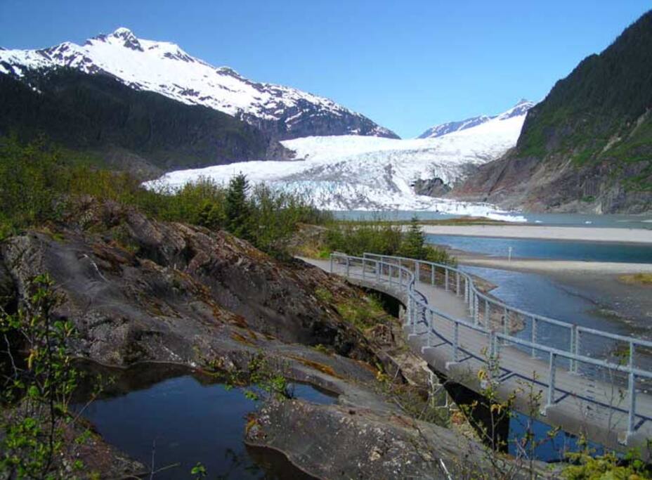 5 minutes to the Mendenhall Glacier