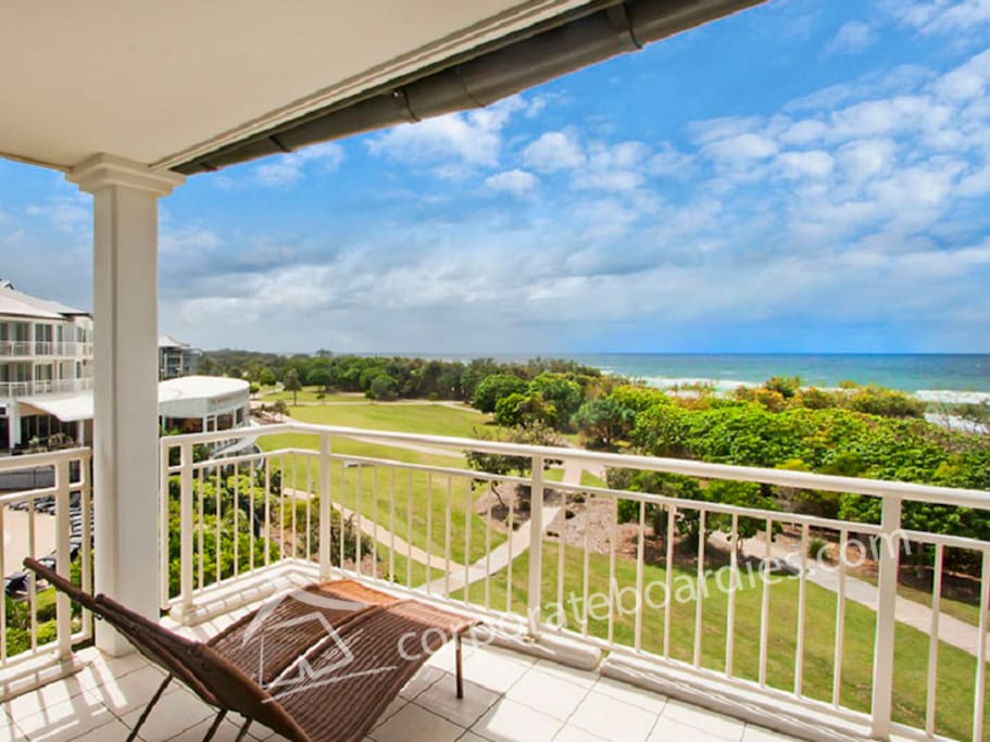 Ocean facing deluxe club suite with ocean and pool views.