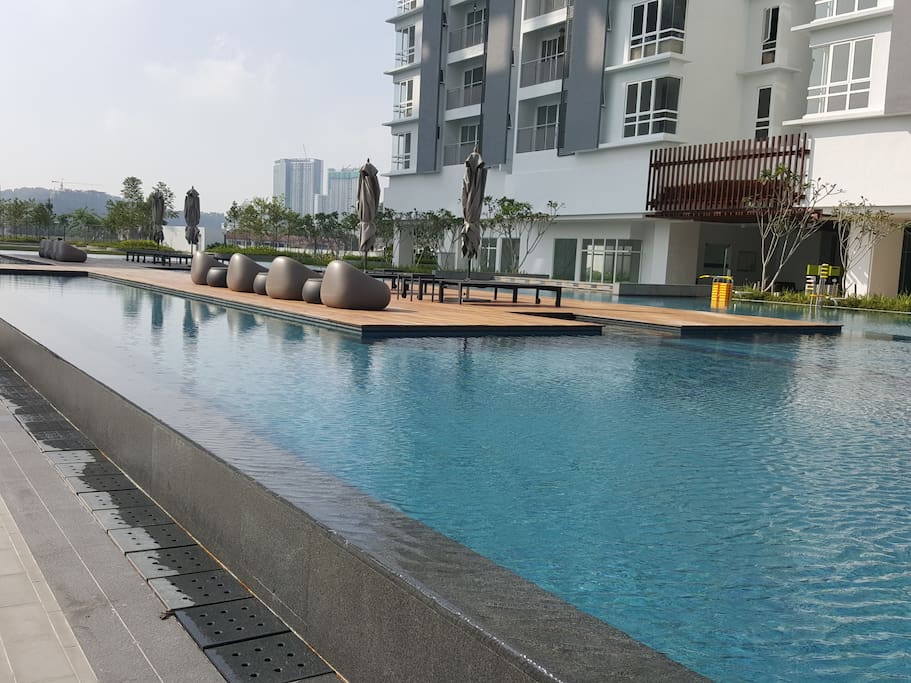 Olympic-size swimming pool