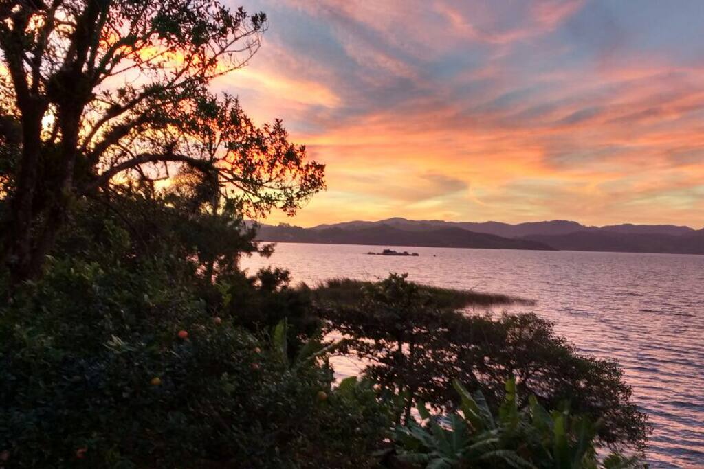 Por do Sol visto do Deck