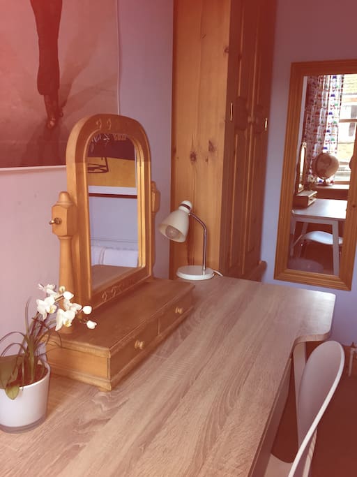 The desk/ dressing table