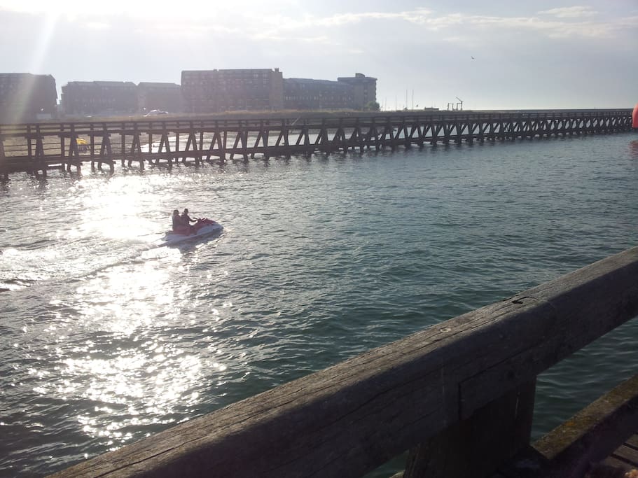 sport de glisse dans le port