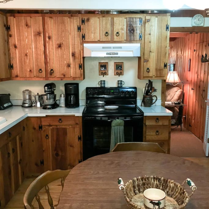 Large, rustic kitchen