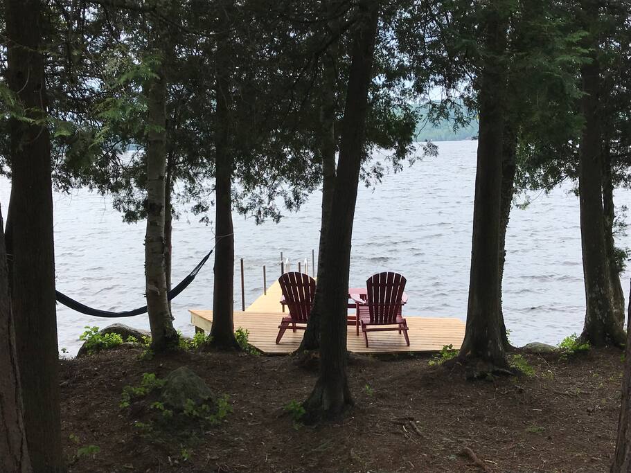 The view from the front of the camp