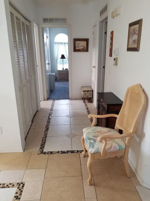 Hallway to bedrooms and baths