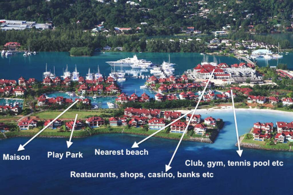 Layout of location showing nearby amenities