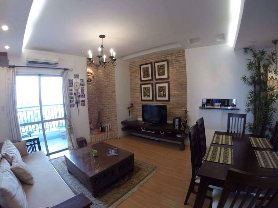 Living Room and Balcony