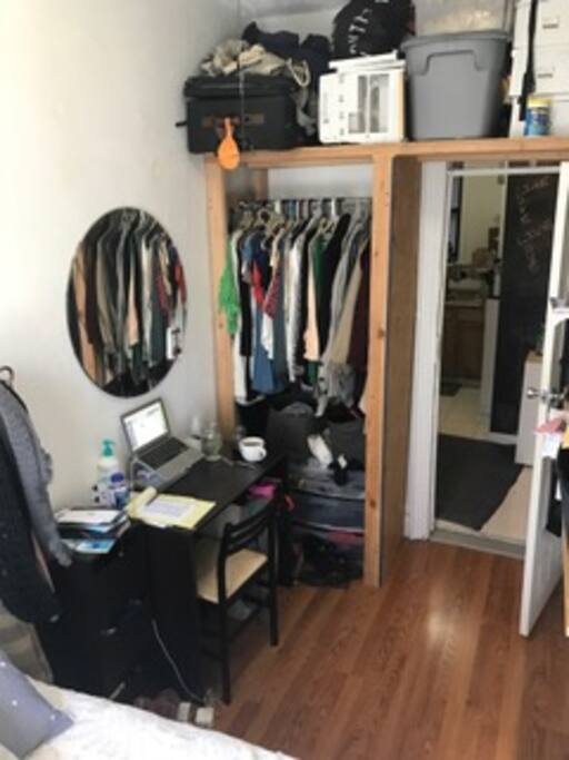 This is the smaller bedroom. Will be fully furnished with bed, and closet and will be cleaned out.