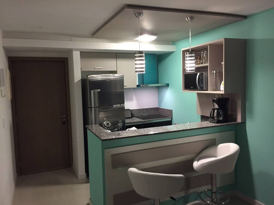 zona de la cocina con desayunador