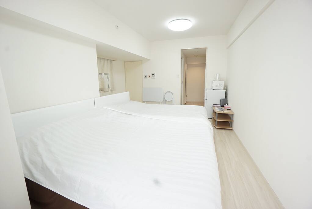 Two double size clean bed