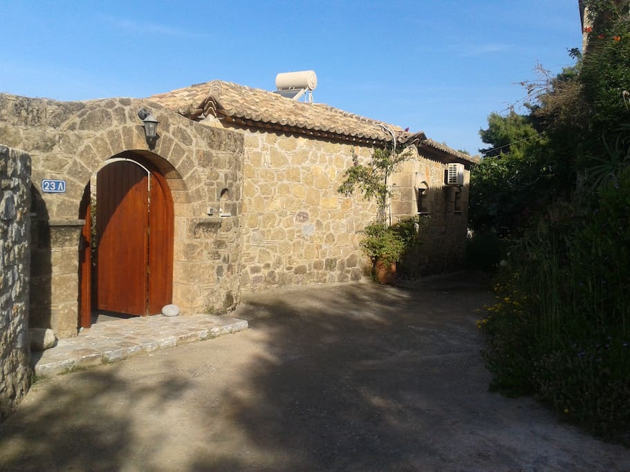 Gate of the house and parking area