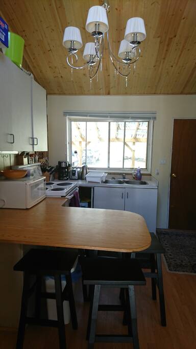 Main entrance and kitchen