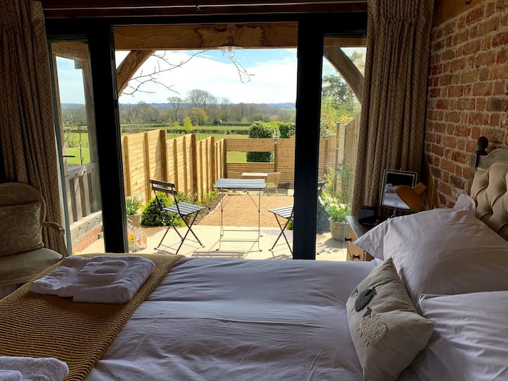 Beautiful views from the king size bed