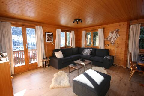 Popular Airbnb listing: Atmospheric Swiss Chalet Valais in Fiesch in Fiesch