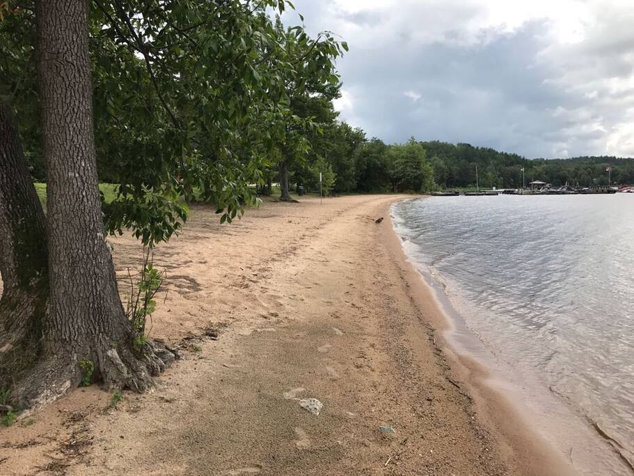 Beautiful sandy beach a few minutes away