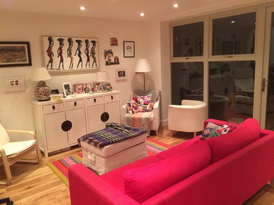 Kitchen / living area with doors going out to the garden