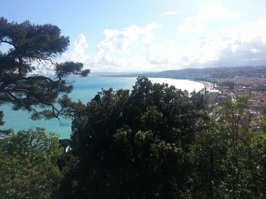 Die wunderschöne Bucht von Nice