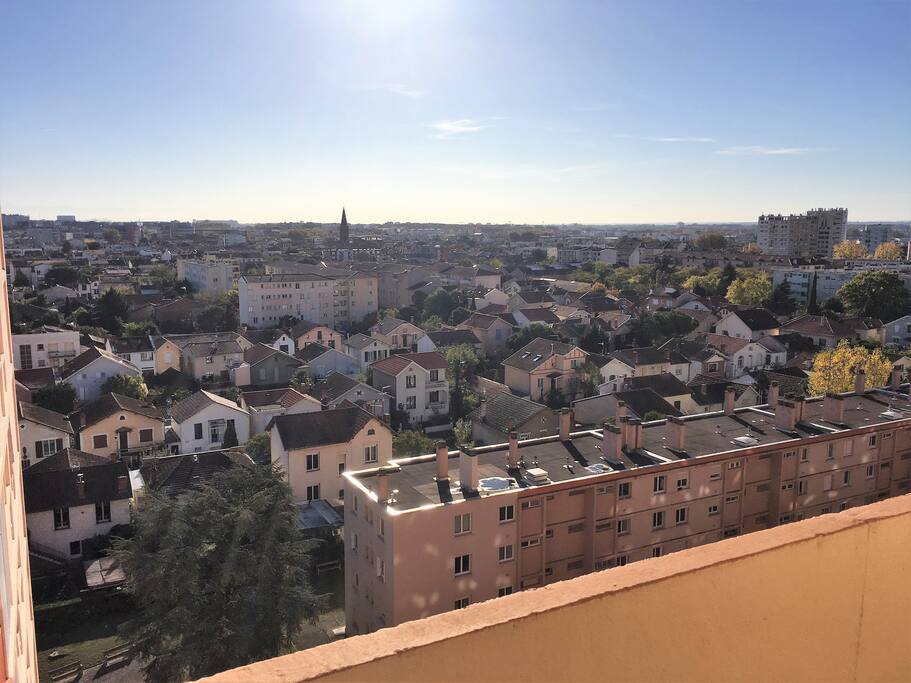 magnifique vue depuis la terrasse de l'appartement