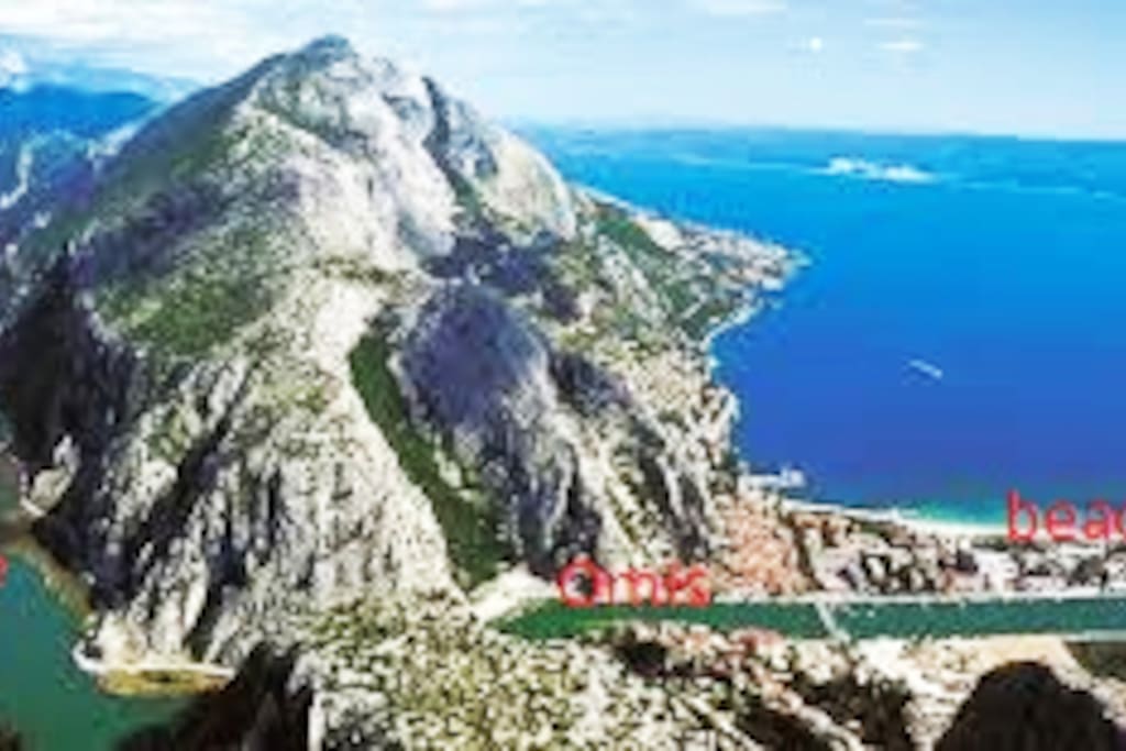 The position of the house, it is on river Cetina
