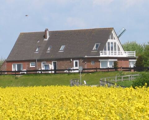 Ferienhaus Deichblick with a fantastic view