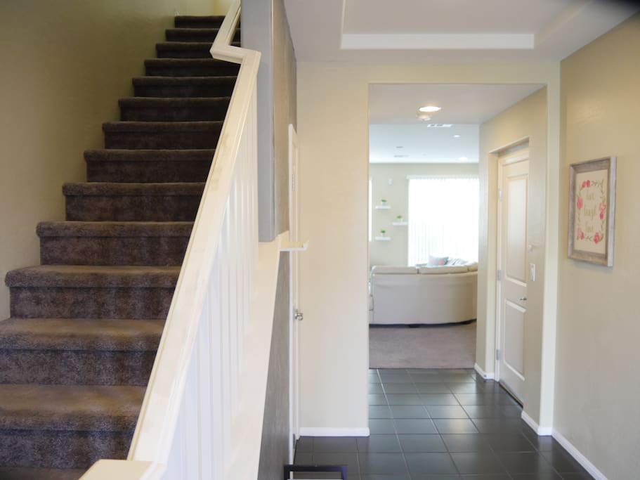 Rooms are located upstairs with all common stairs on the first level.