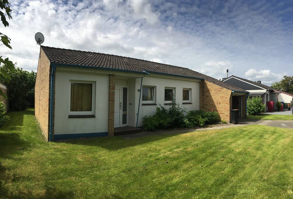 Ferienbungalow Büsum, Nordseite, Eingang