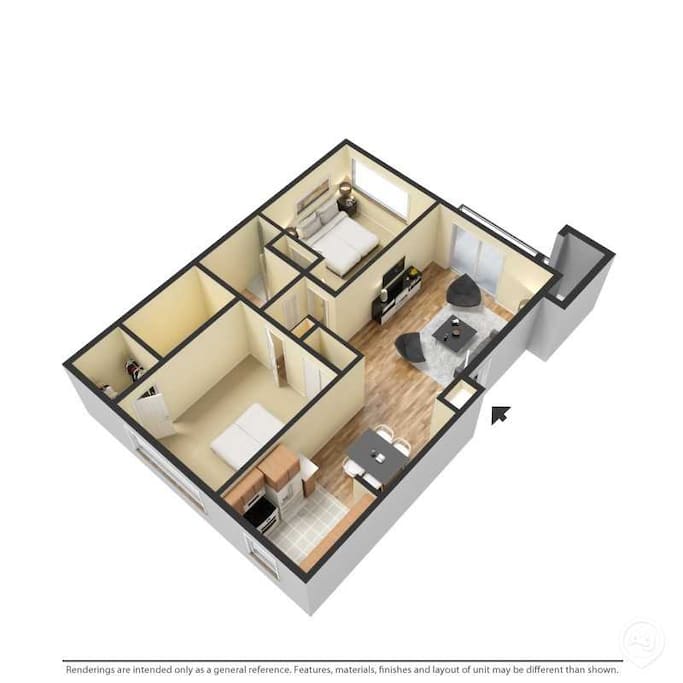3D view of the entire apartment 3D格局图