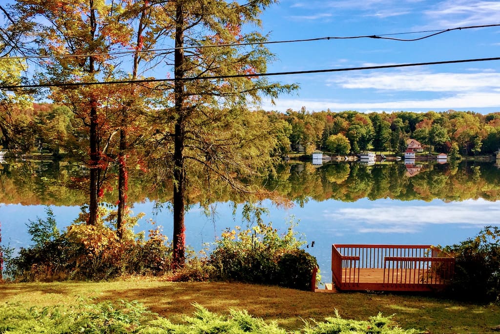 1 acre lakefront property with private dock