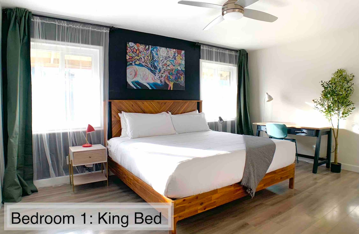 Dhoma e gjumit nr. 1: Krevat dopio "king Size" dhe tavolinë pune, televizor dhe banjë kryesore