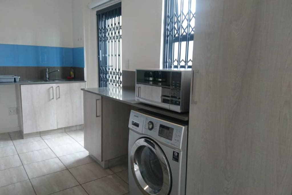 Kitchen with washing machine