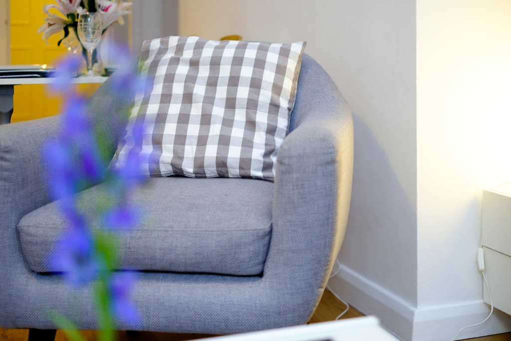Cosy chair in lounge