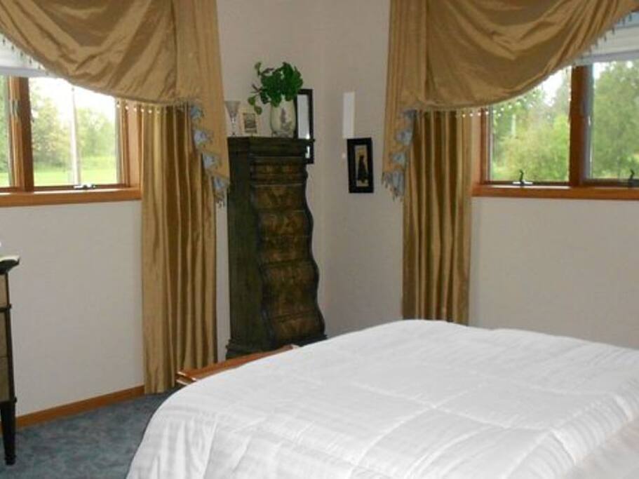 Elegant Master Bedroom with double bed.
