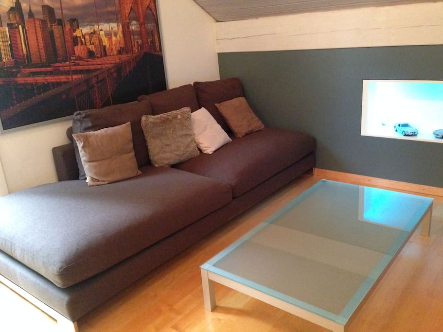 Coin salon chambre