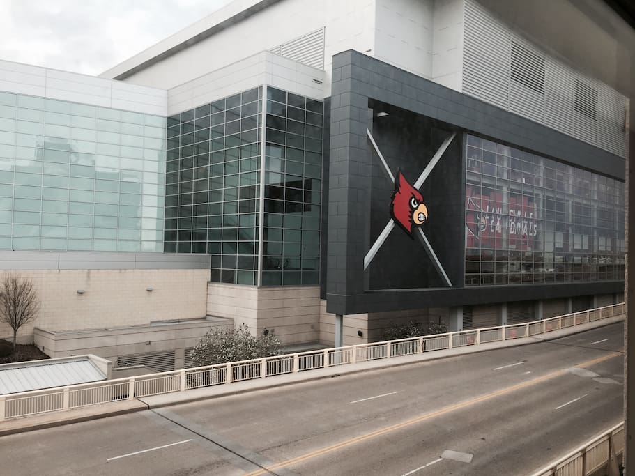 View of Yum Center from Apt window