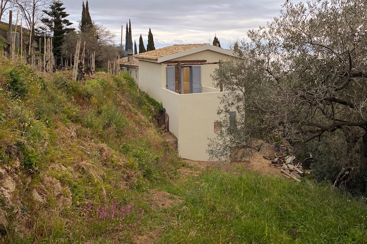 Dependance in winery house with pool