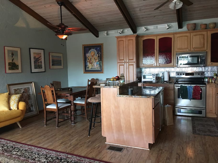 Kitchen and dining area
