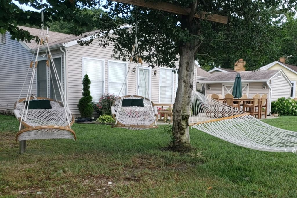 Relax on hammocks