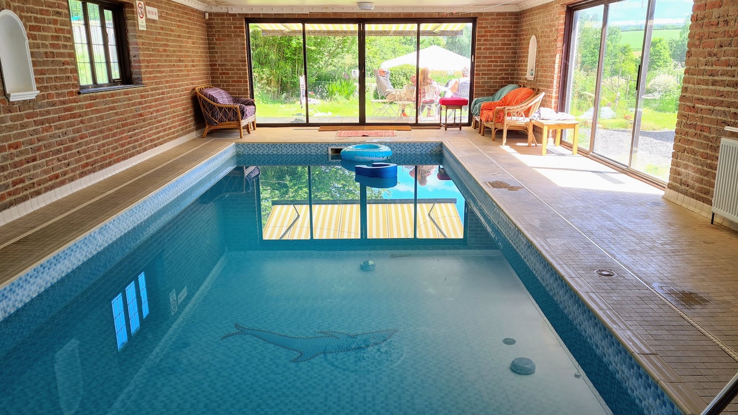 Indoor swimming pool at Coaxdon Farm