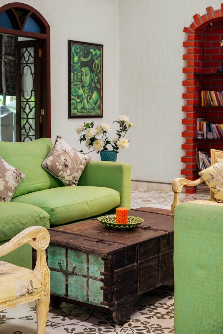 Comfortable sofa seating in the hall