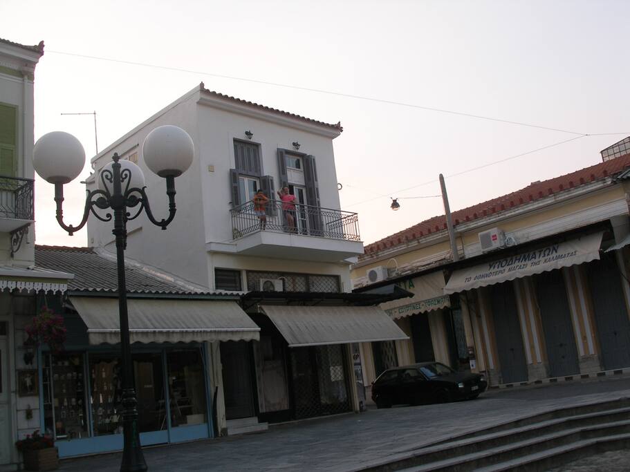 Entrance side and one of the balconies