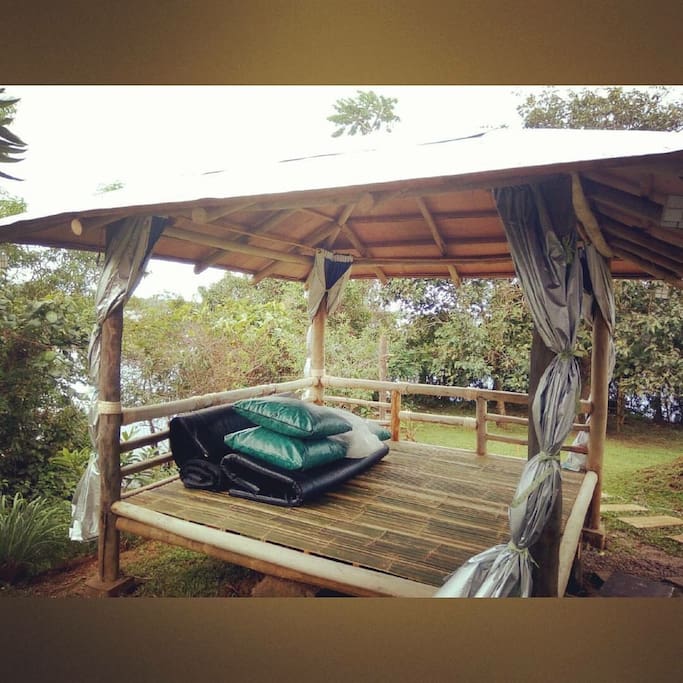 Cabana overlooking the lake