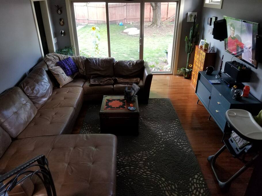 Comfy couch for watching movies