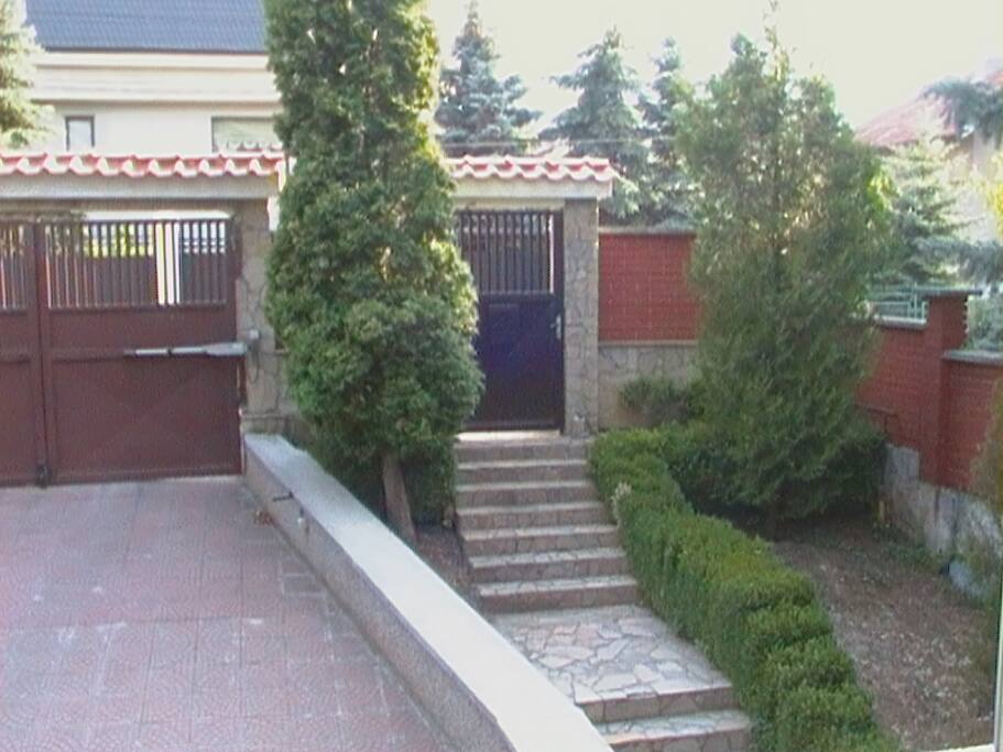 outside