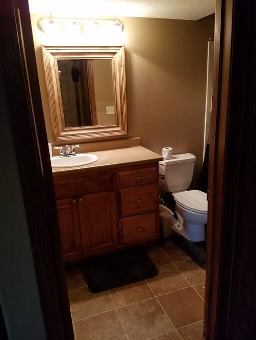 Basement bathroom