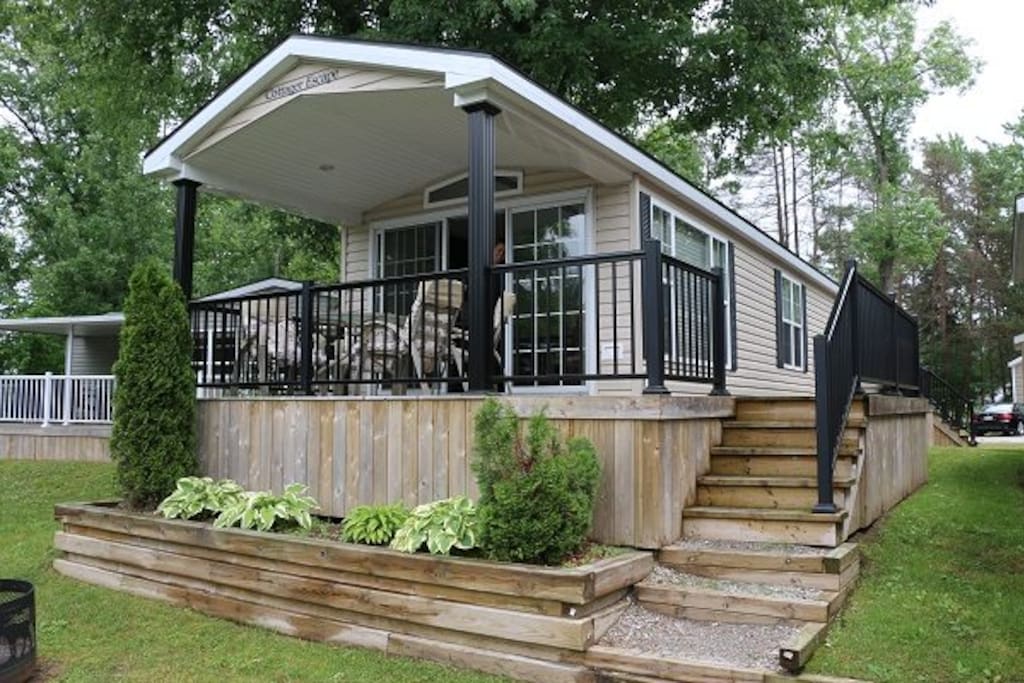 Enjoy outdoors on sunny and rainy days on your covered porch