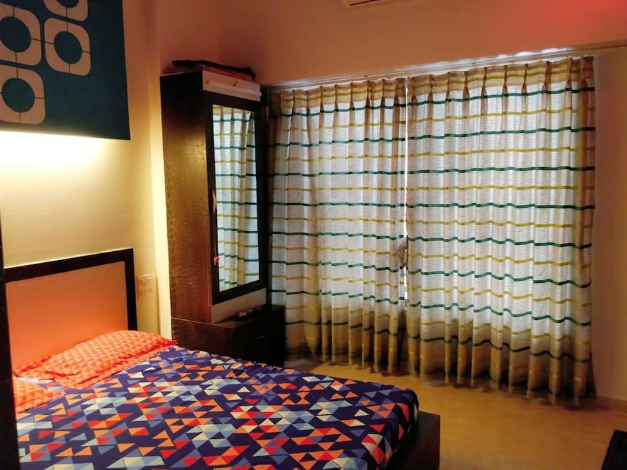 cozy colourful bedroom