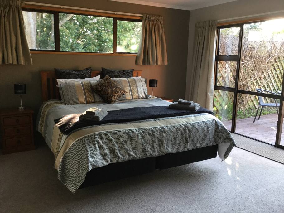 Master bedroom with own patio.