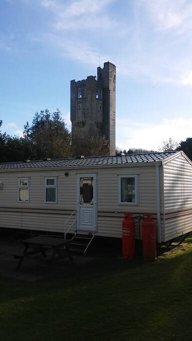 Tower from the bedroom window where the main complex is situated.